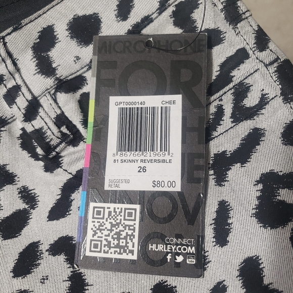 Hurley NWT Sz 26 '81 Skinny Reversible Jeans - Picture 9 of 14